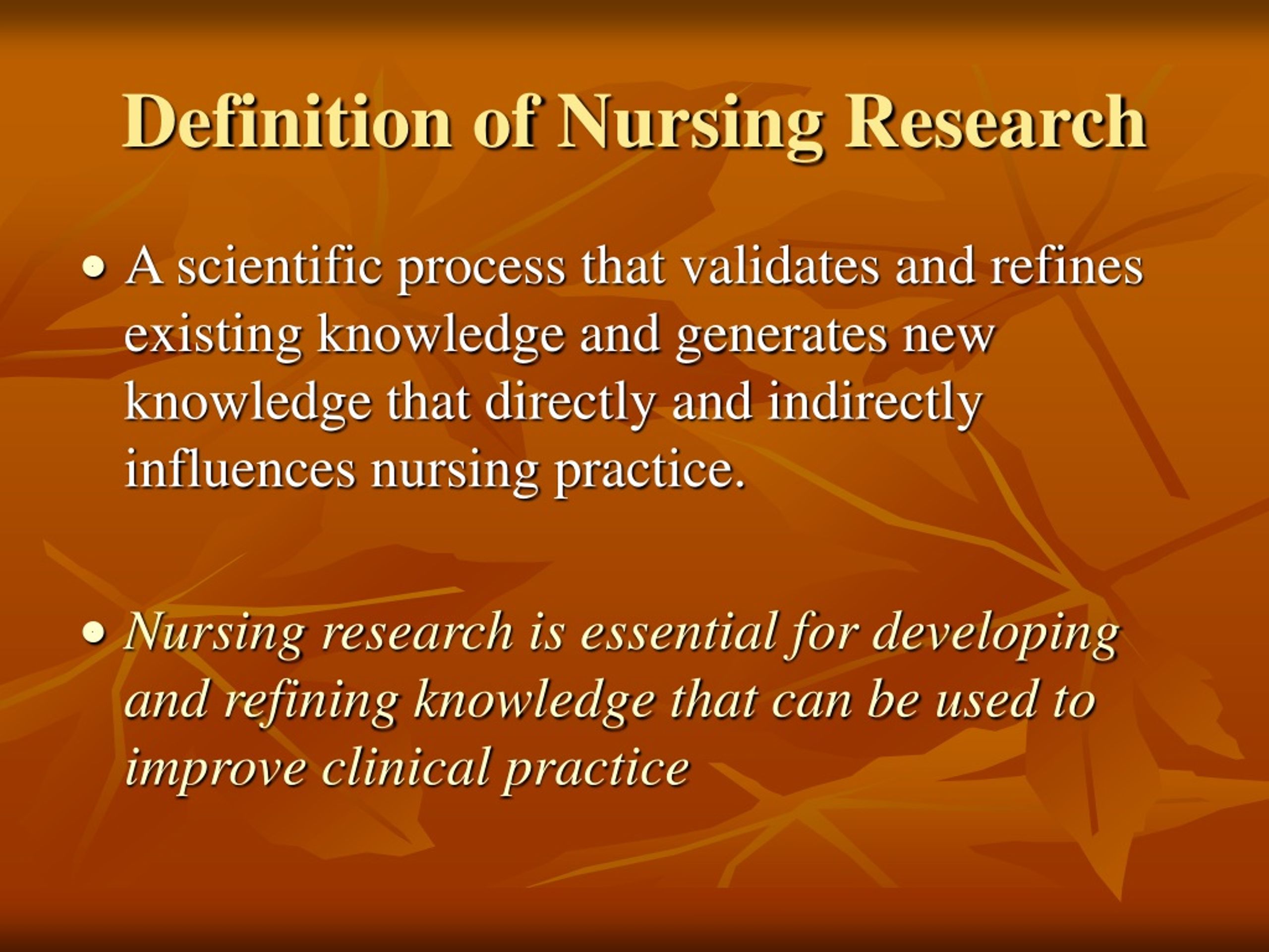 what is nursing research hypothesis