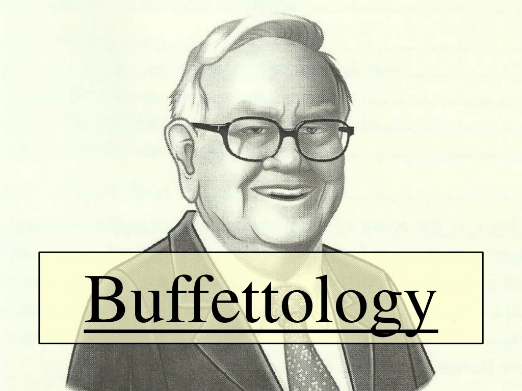 buffettology n.