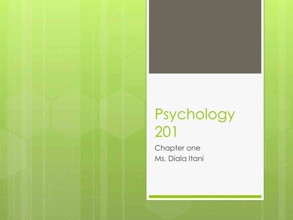 psychology 201 n.