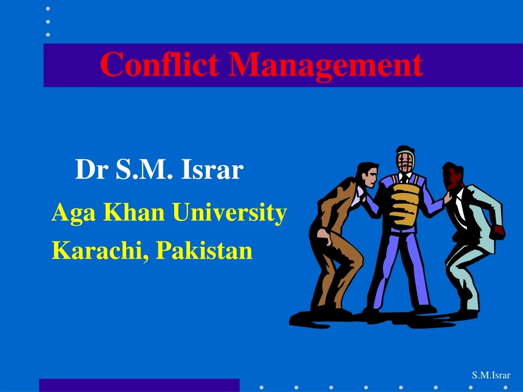 conflict management n.