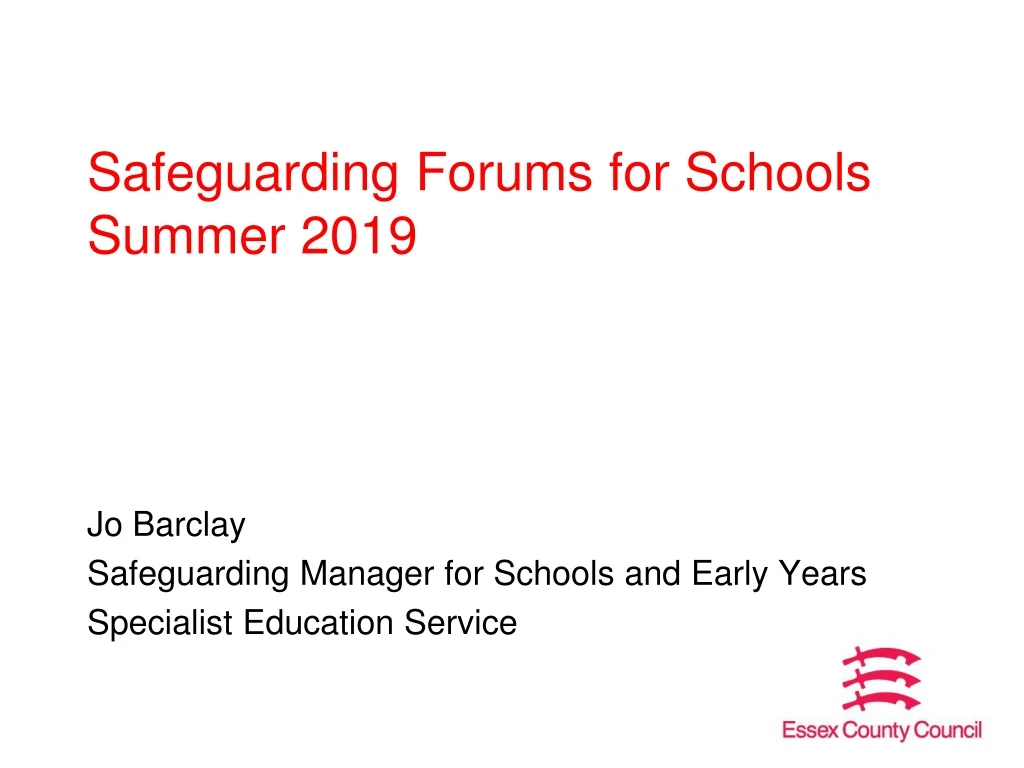 safeguarding forums for schools summer 2019 n.