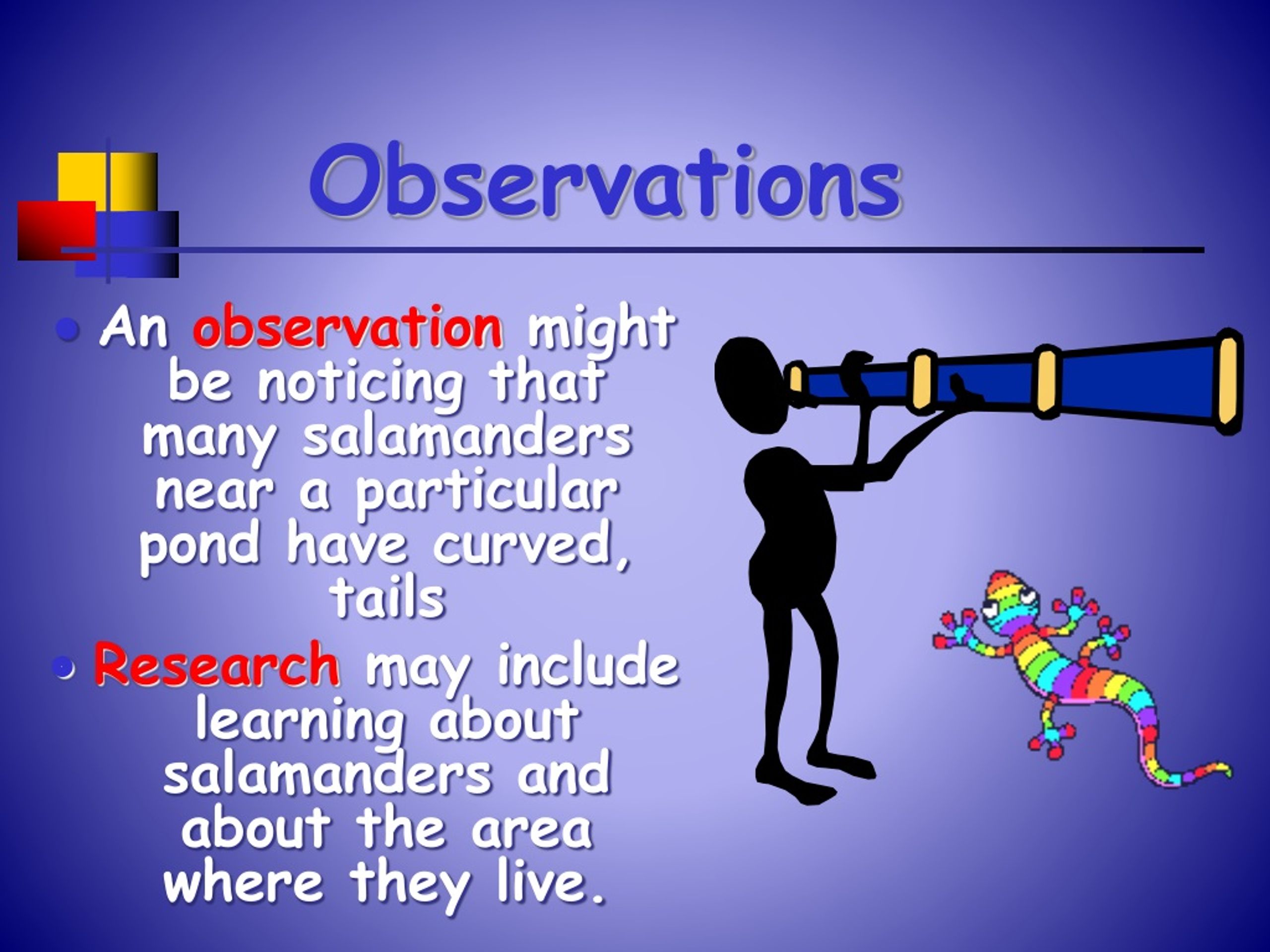 observation definition science