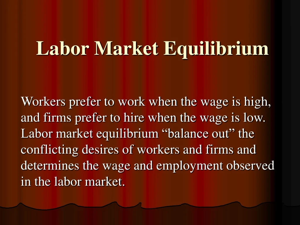 labor market equilibrium n.
