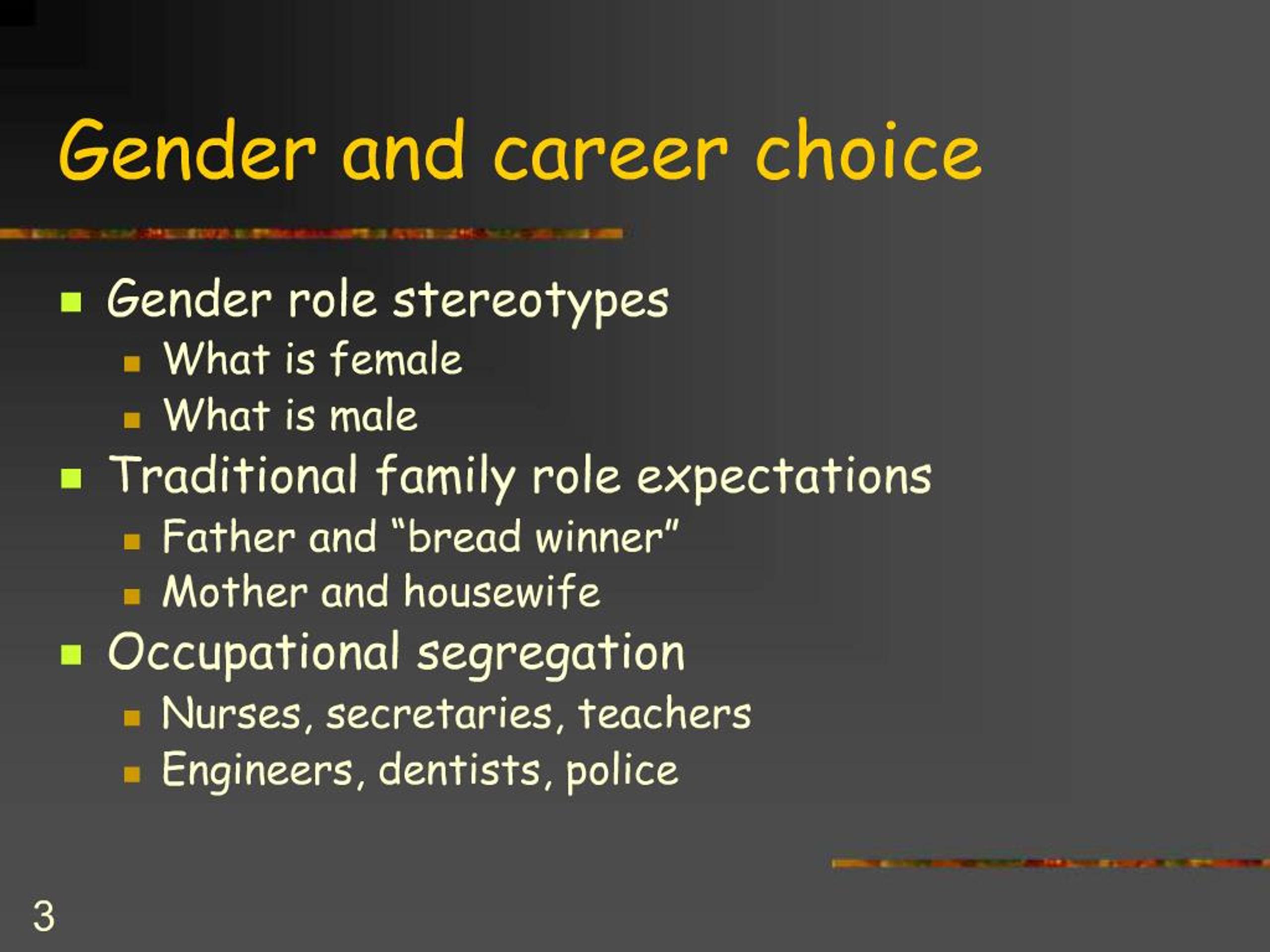 Ppt - Gender And Career Choice: Powerpoint Presentation, Free Download -  Id:265601