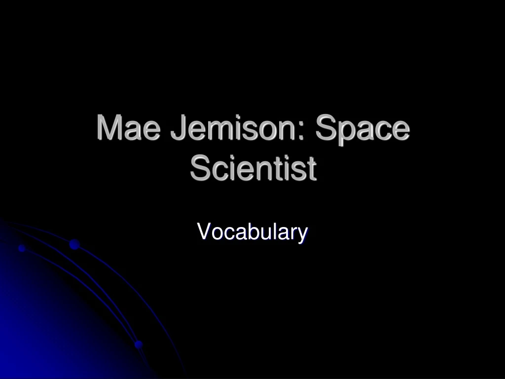 mae jemison space scientist n.