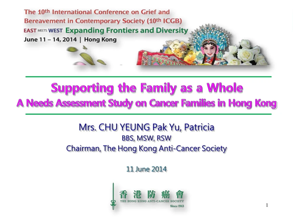 supporting the family as a whole a needs assessment study on cancer families in hong kong n.