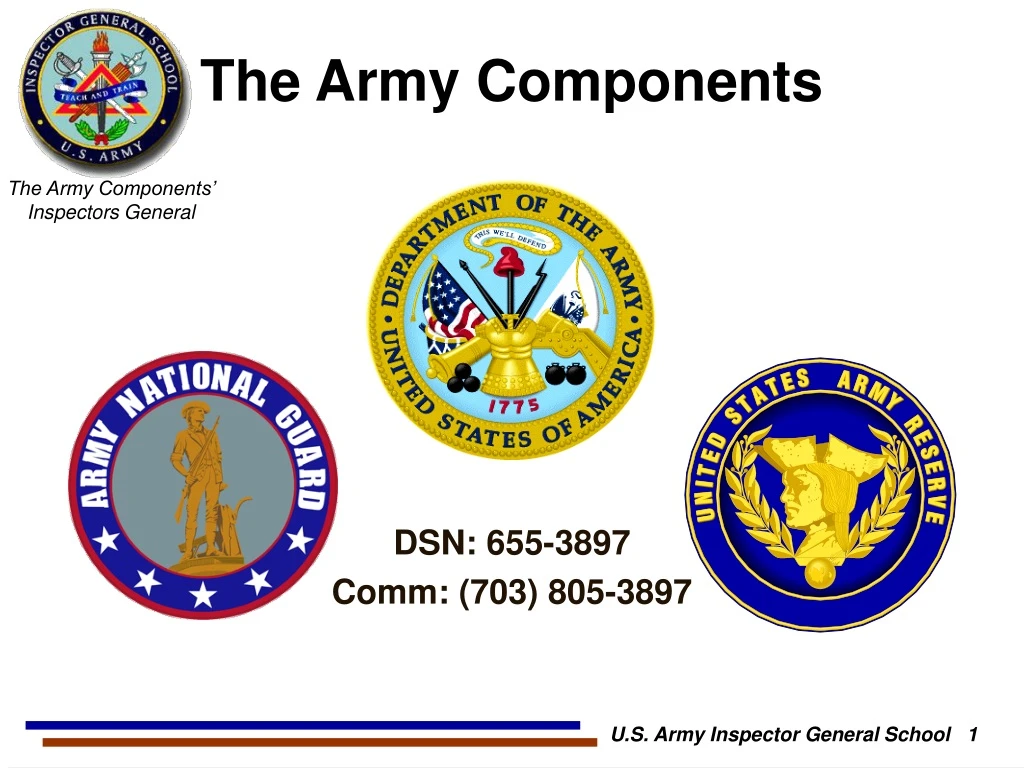 the army components n.