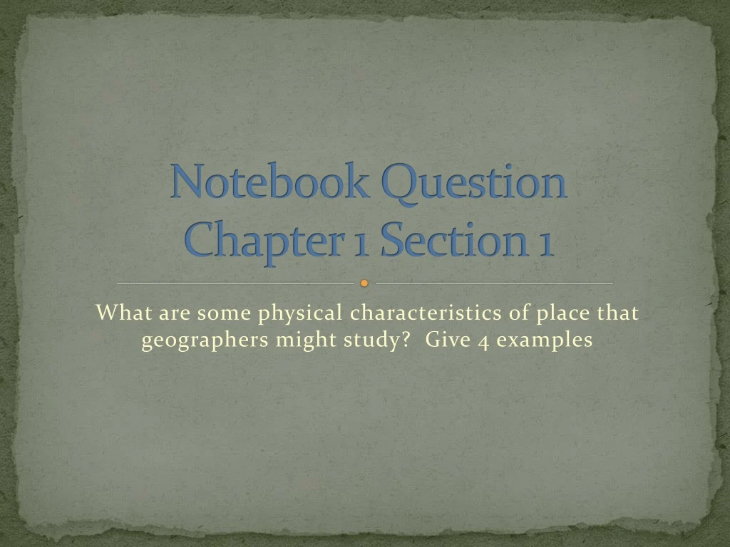 notebook question chapter 1 section 1 n.