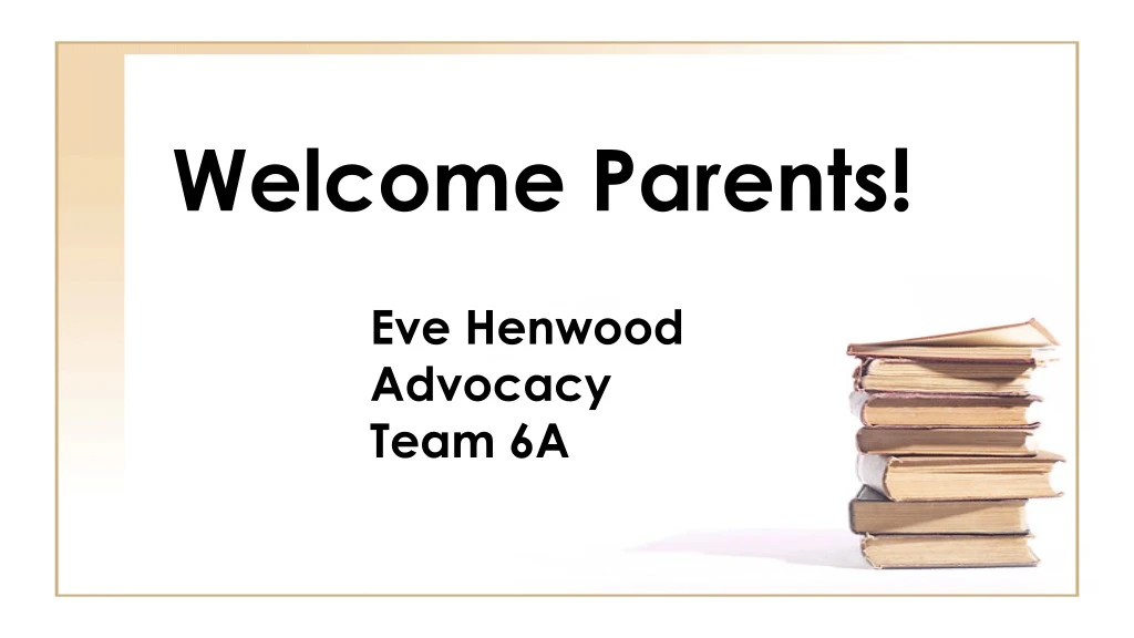 welcome parents n.
