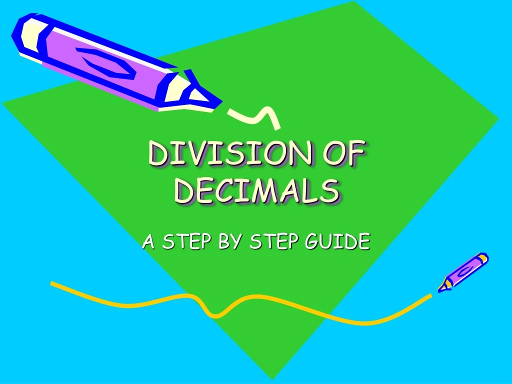 division of decimals n.