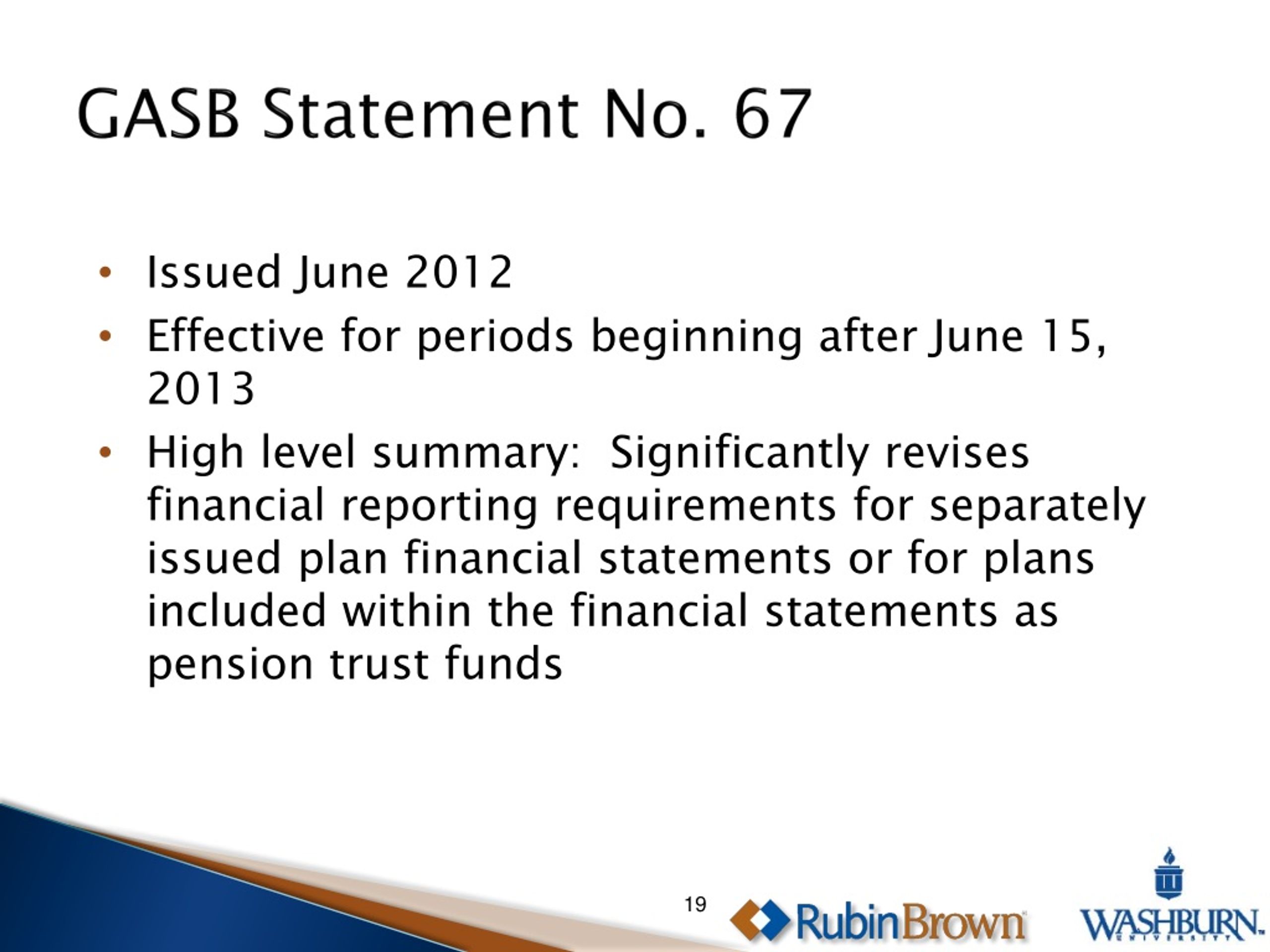 gasb presentation of financial statements