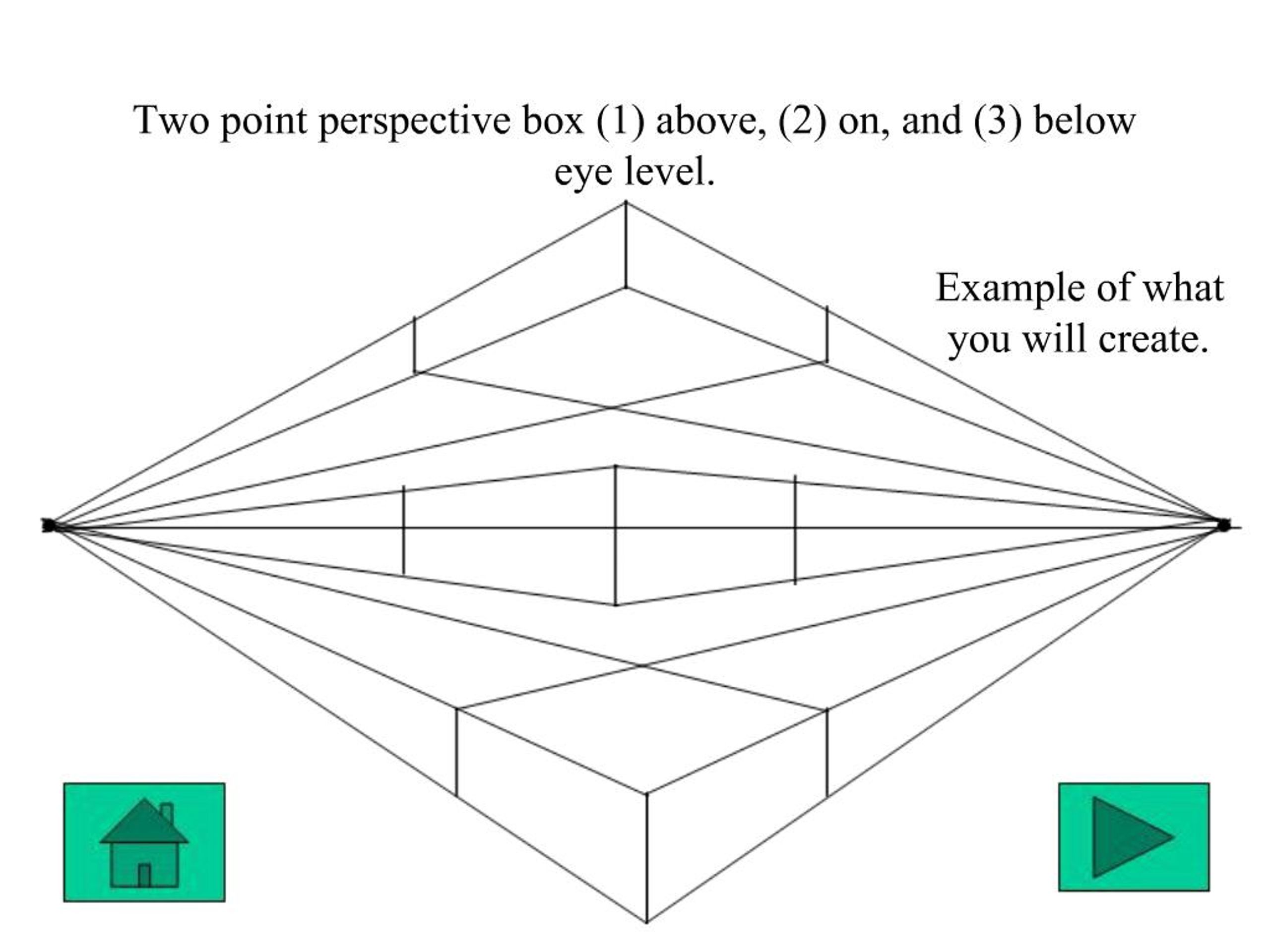 Ppt One Point Two Point Perspective Powerpoint Presentation Free Download Id 2742