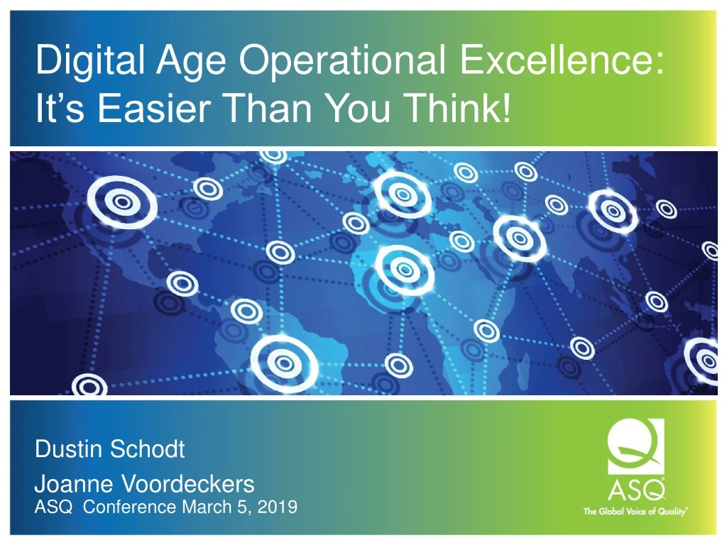 digital age operational excellence it s easier than you think n.