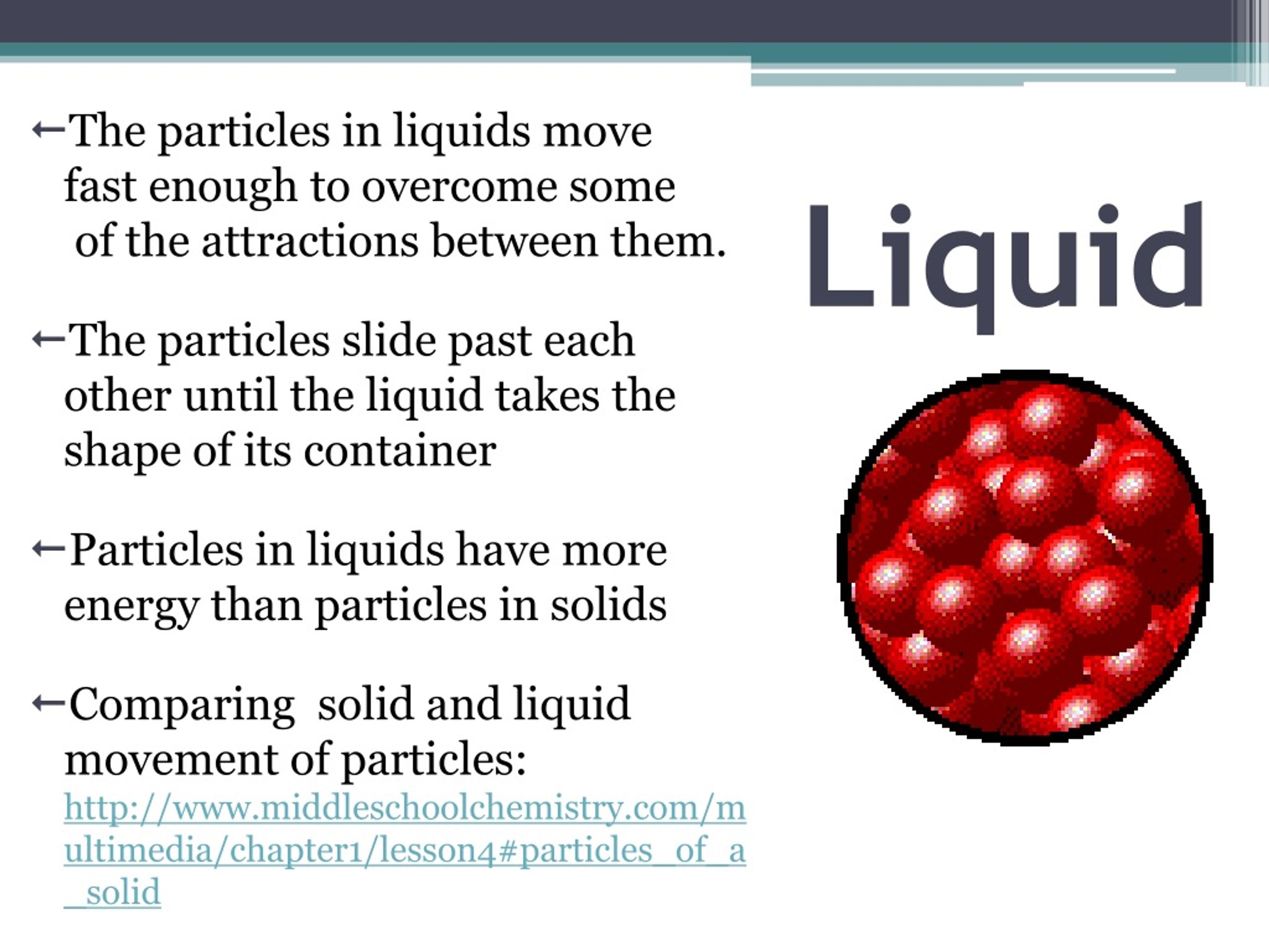solid particles movement