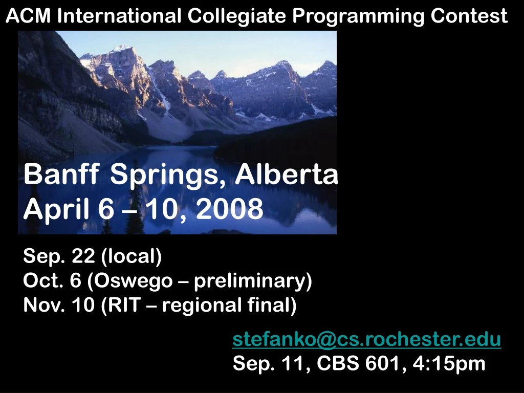 acm international collegiate programming contest n.