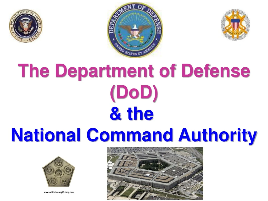 the department of defense dod the national n.