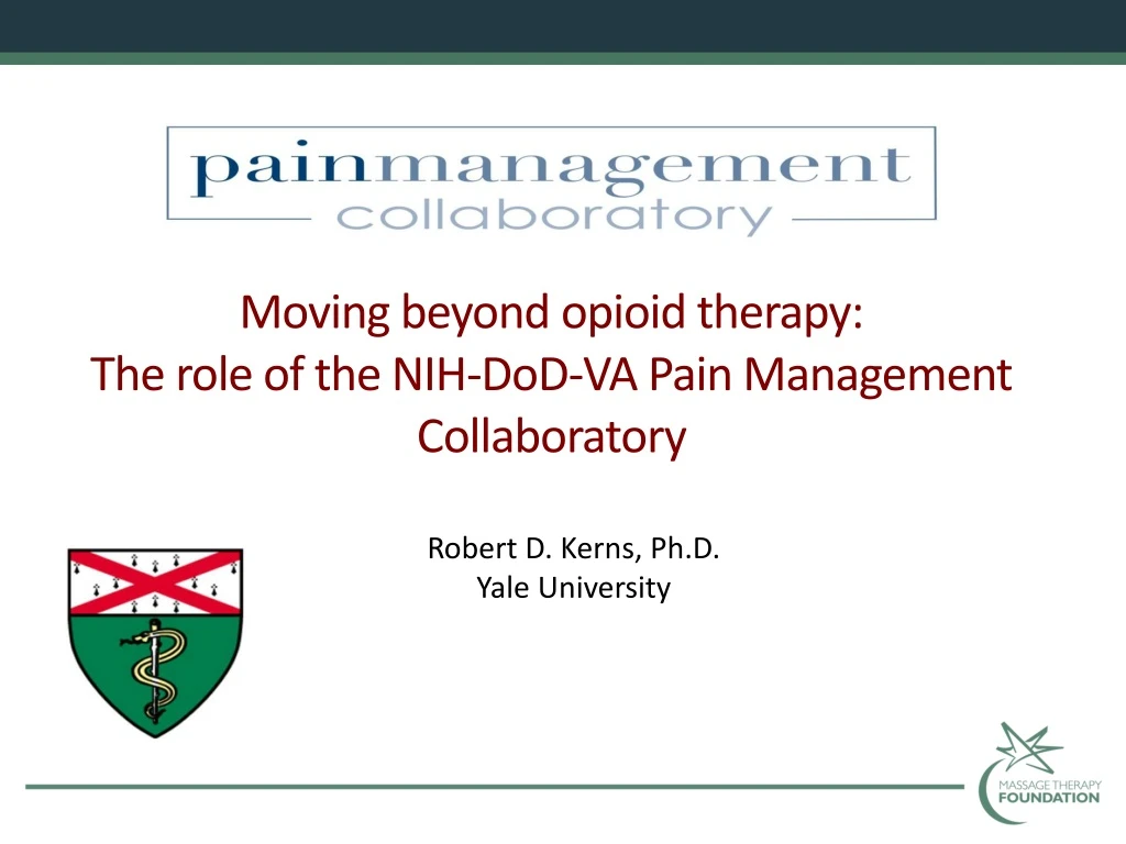 moving beyond opioid therapy the role n.
