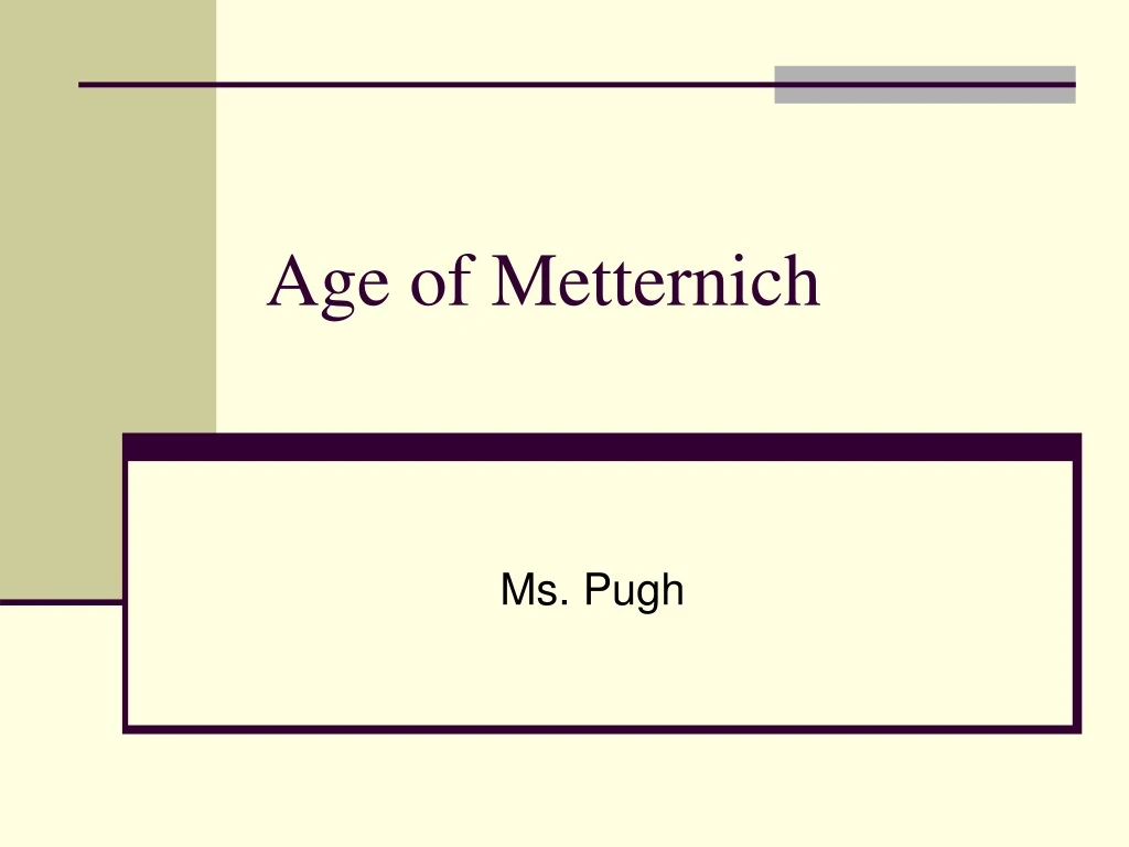 age of metternich n.