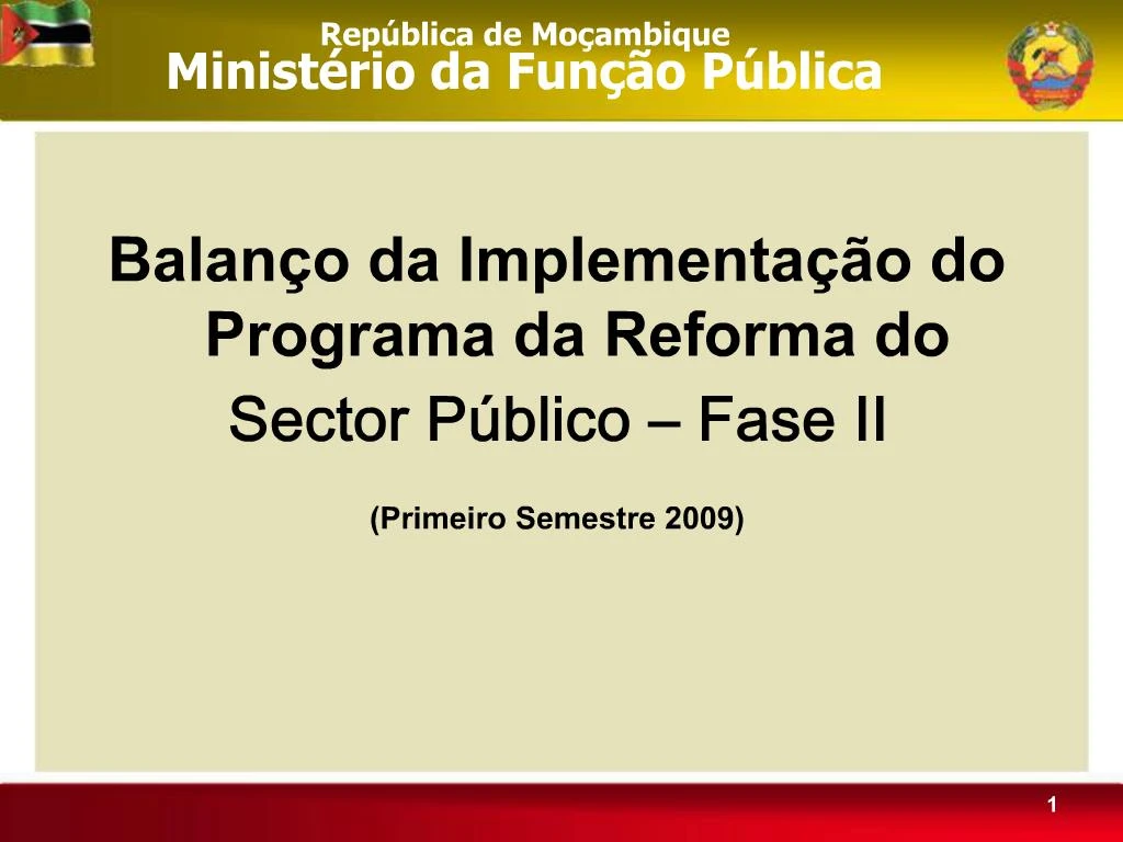 PPT - Rep Blica De Mo Ambique Minist Rio Da Fun O P Blica PowerPoint ...