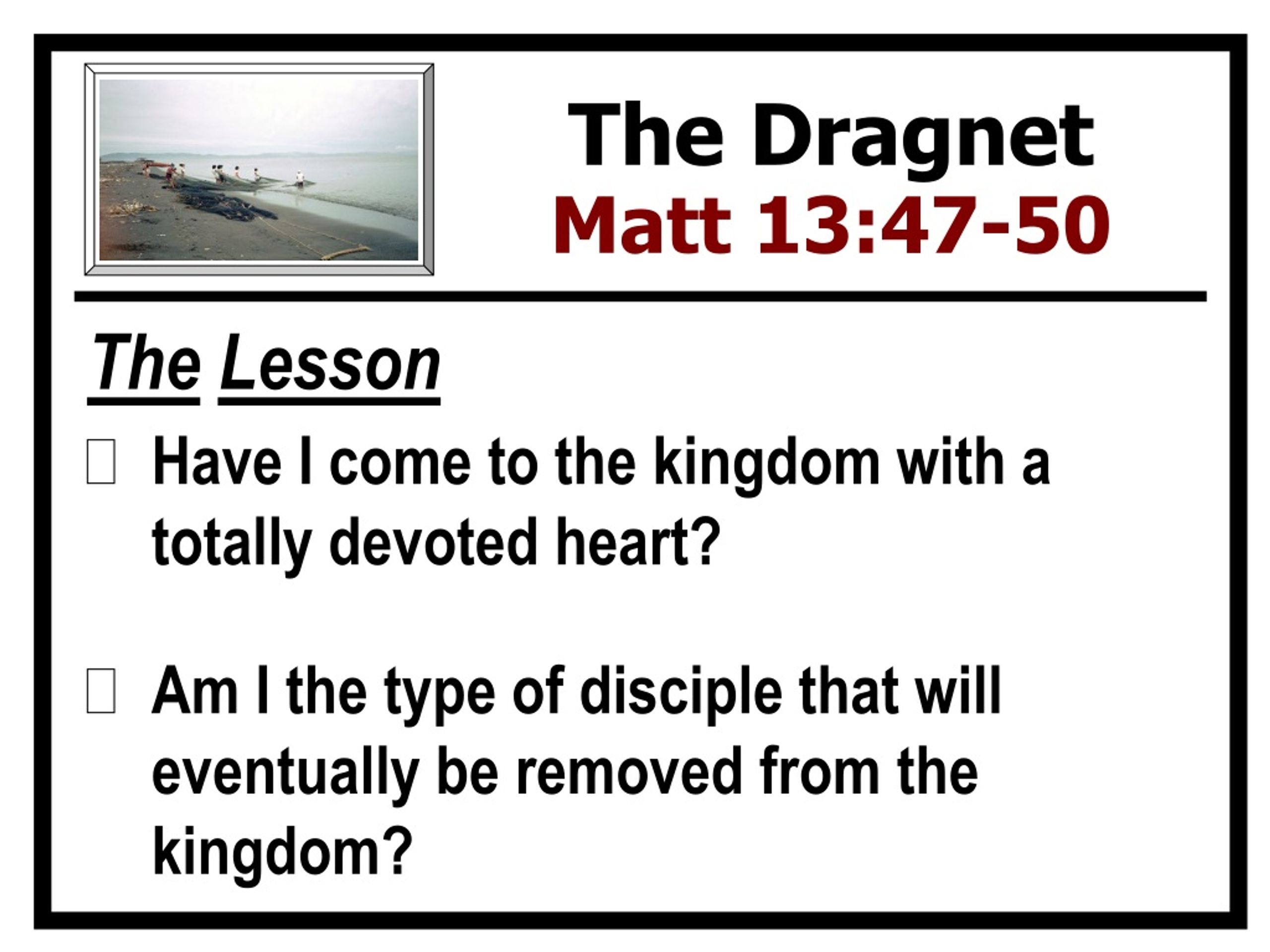 PPT - Matthew 13:47-50 PowerPoint Presentation, free download - ID:277482