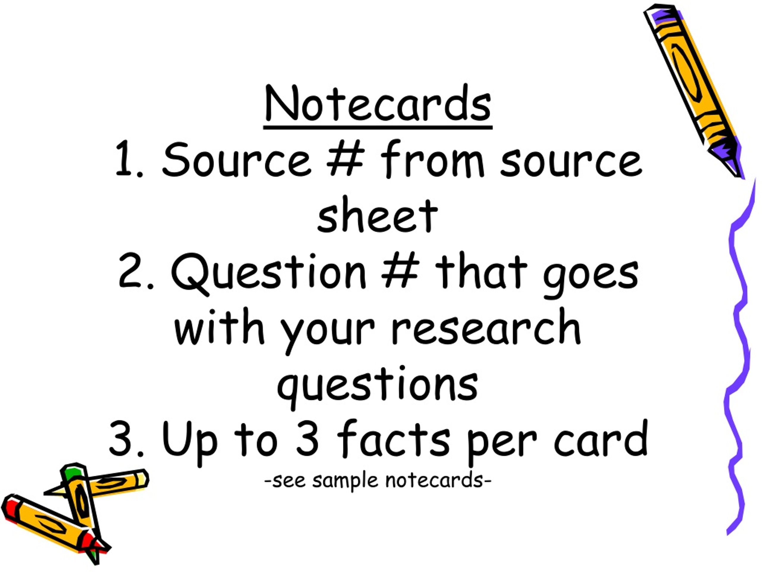 online notecards for research paper