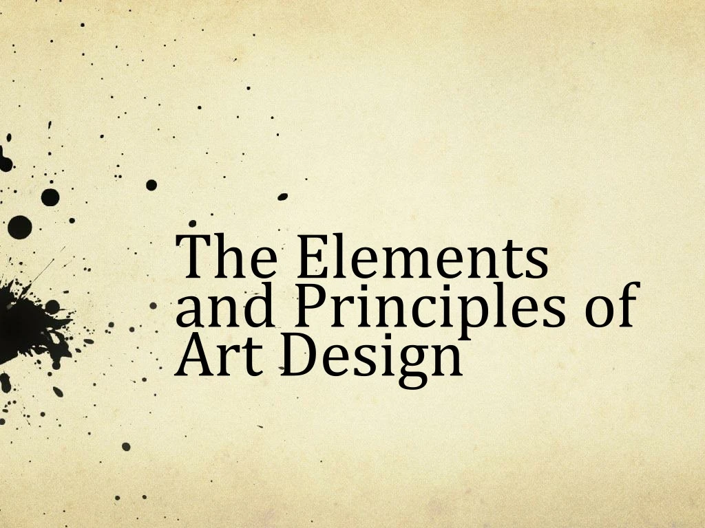 the elements and principles of art design n.
