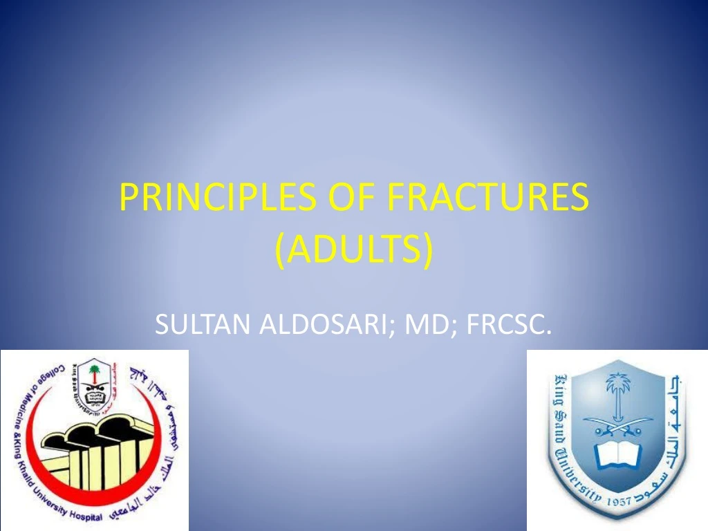 principles of fractures adults n.