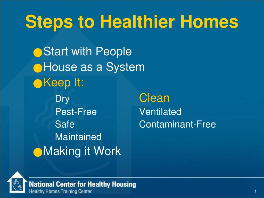 steps to healthier homes n.