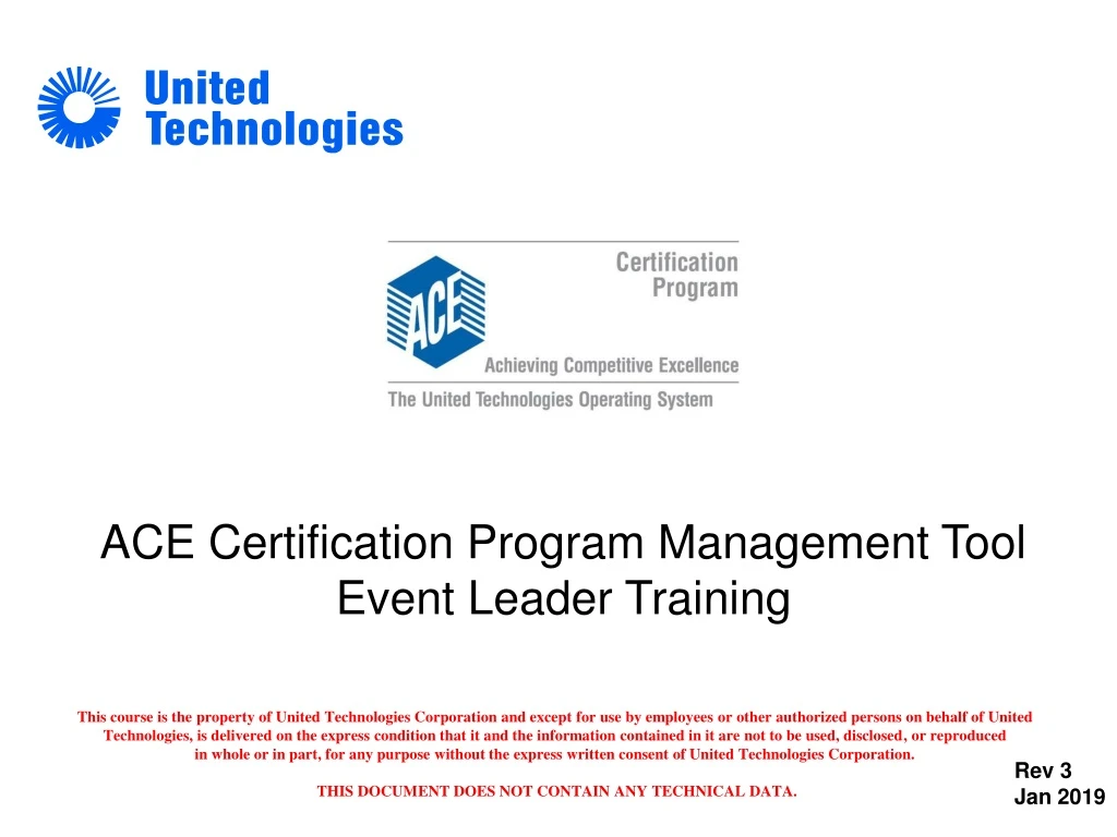 ace certification program management tool event n.