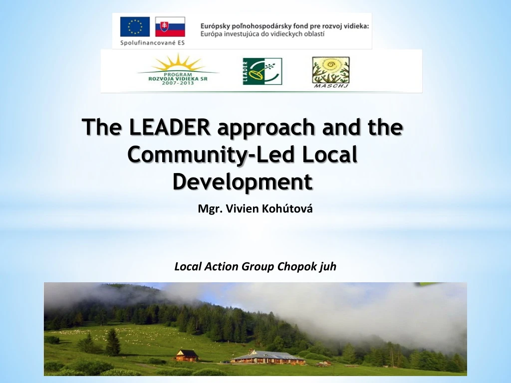 the leader approach and the community led local n.