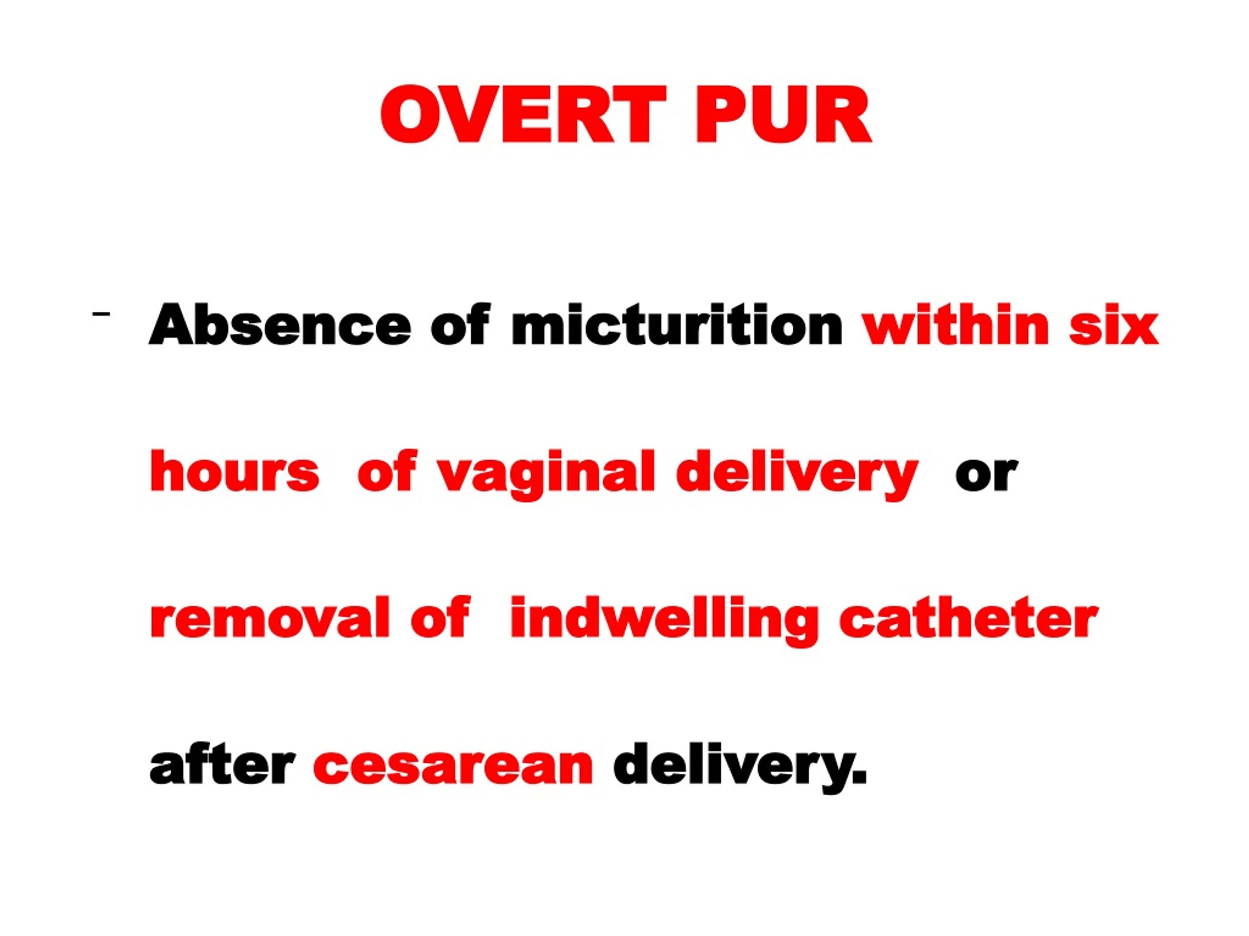 PPT - Postoperative urinary retention PowerPoint Presentation, free  download - ID:282019
