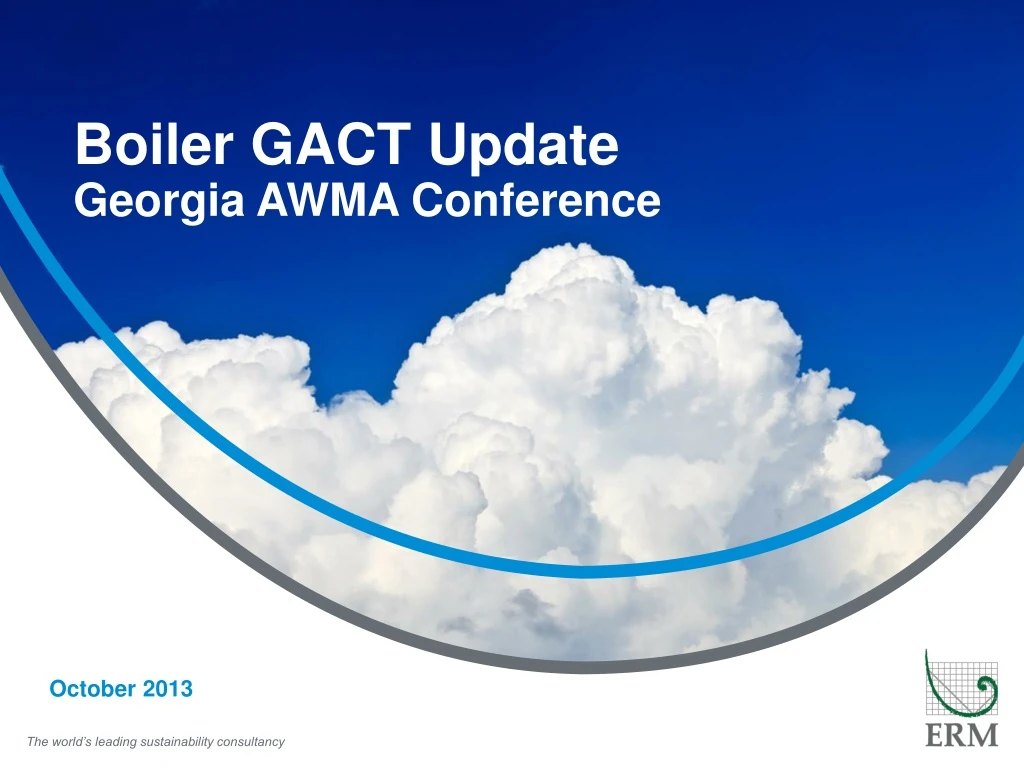 PPT Boiler GACT Update AWMA Conference PowerPoint