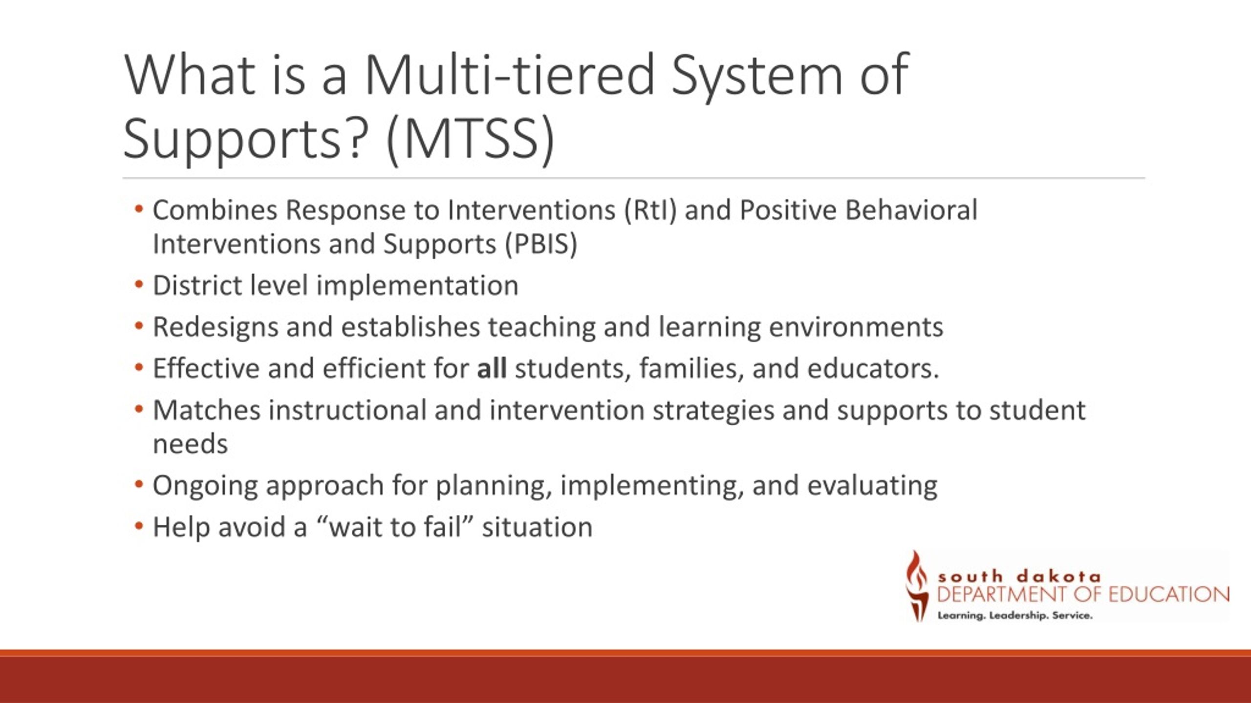 PPT - The Multi-tiered System Of Supports Initiative PowerPoint ...