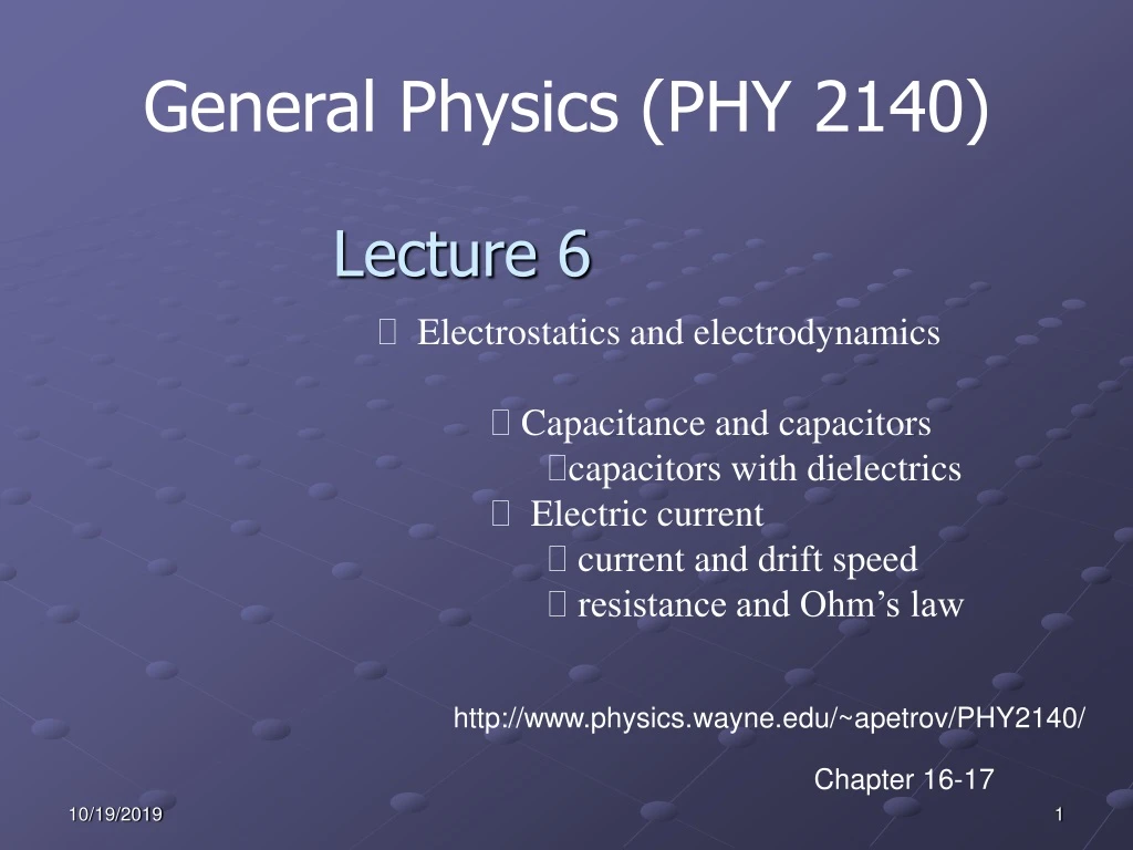 general physics phy 2140 n.