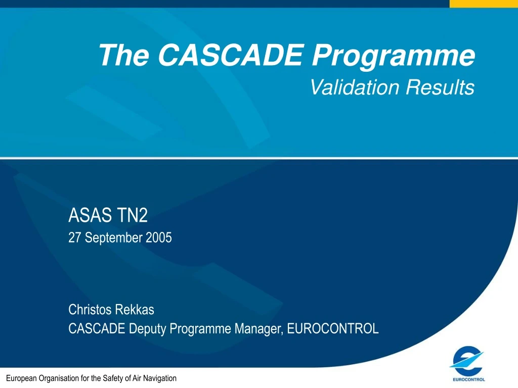 the cascade programme validation results n.