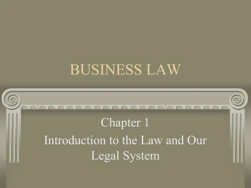 PPT - BUSINESS LAW PowerPoint Presentation, Free Download - ID:285941