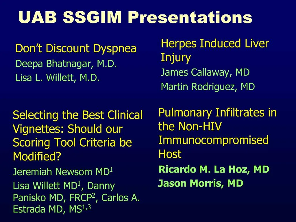 PPT UAB SSGIM Presentations PowerPoint Presentation Free Download 