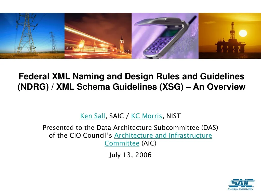 federal xml naming and design rules and guidelines ndrg xml schema guidelines xsg an overview n.