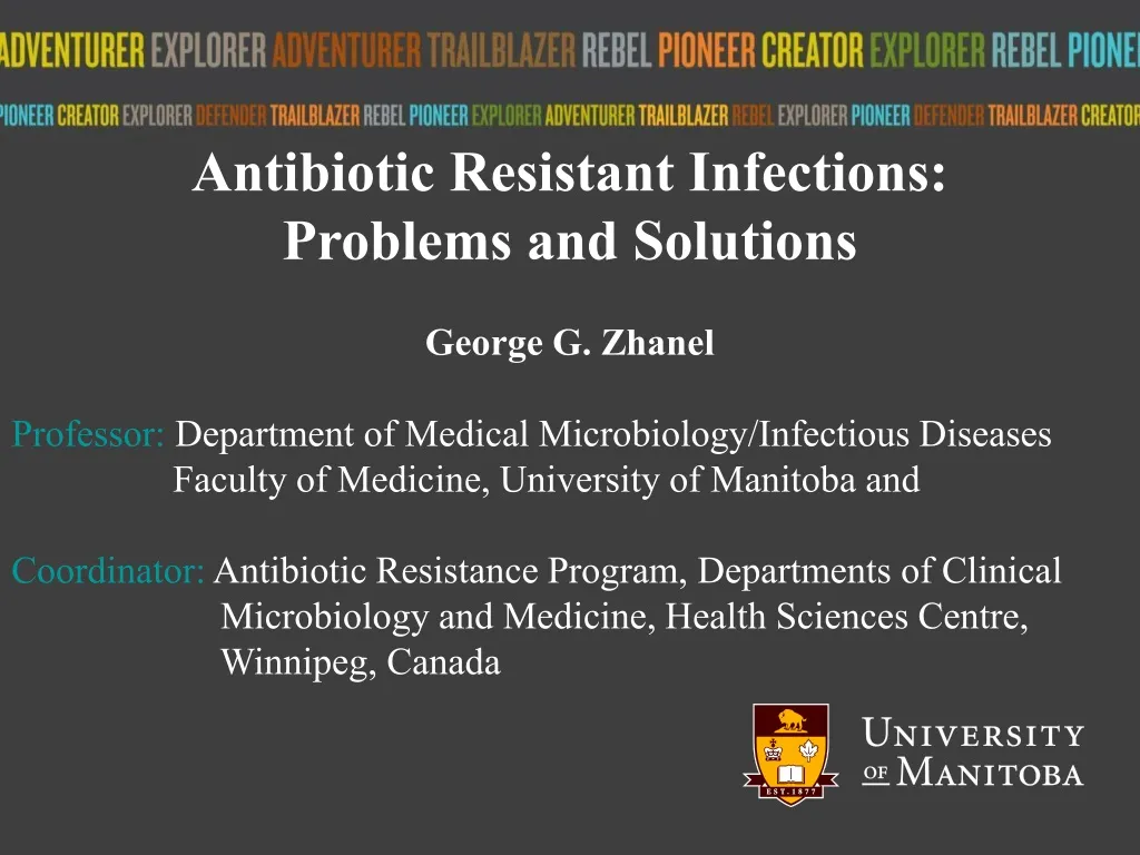 antibiotic resistant infections problems n.
