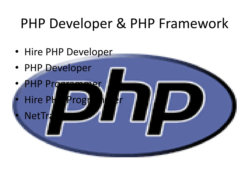 php developer php framework n.