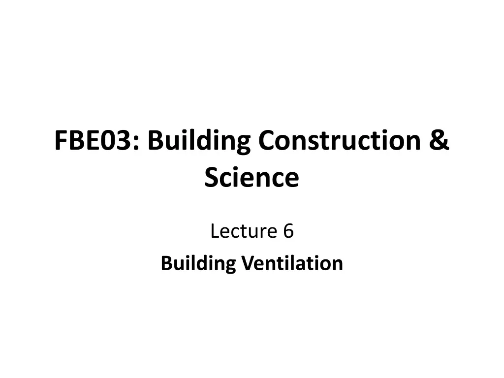 fbe03 building construction science n.