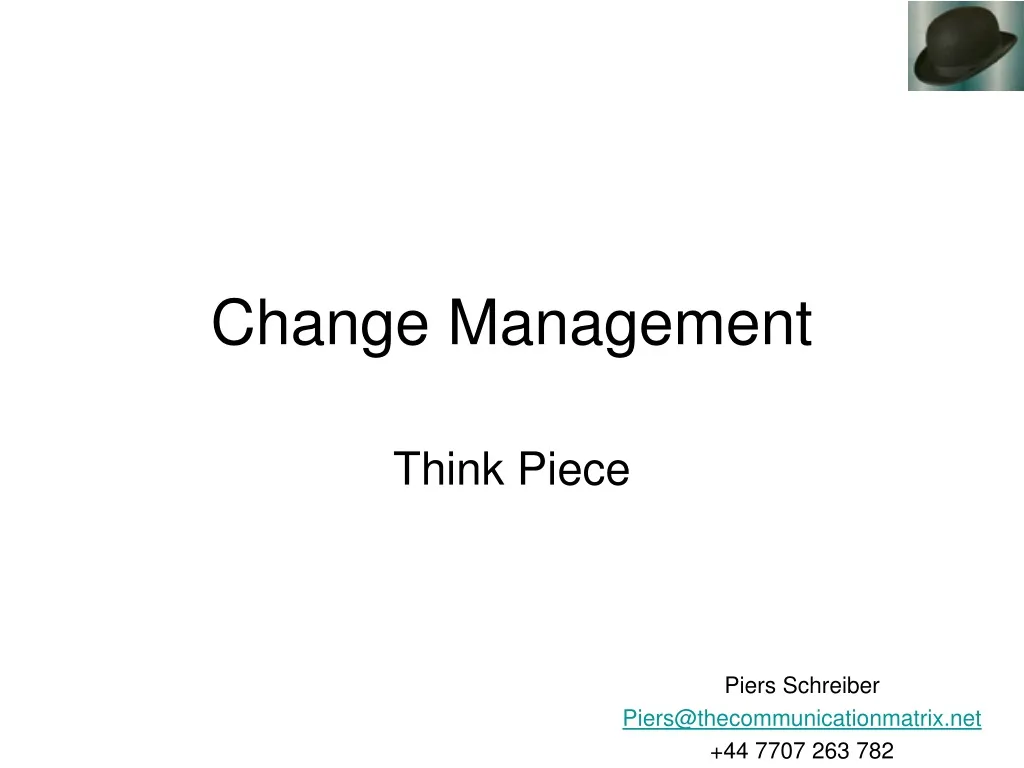 change management n.