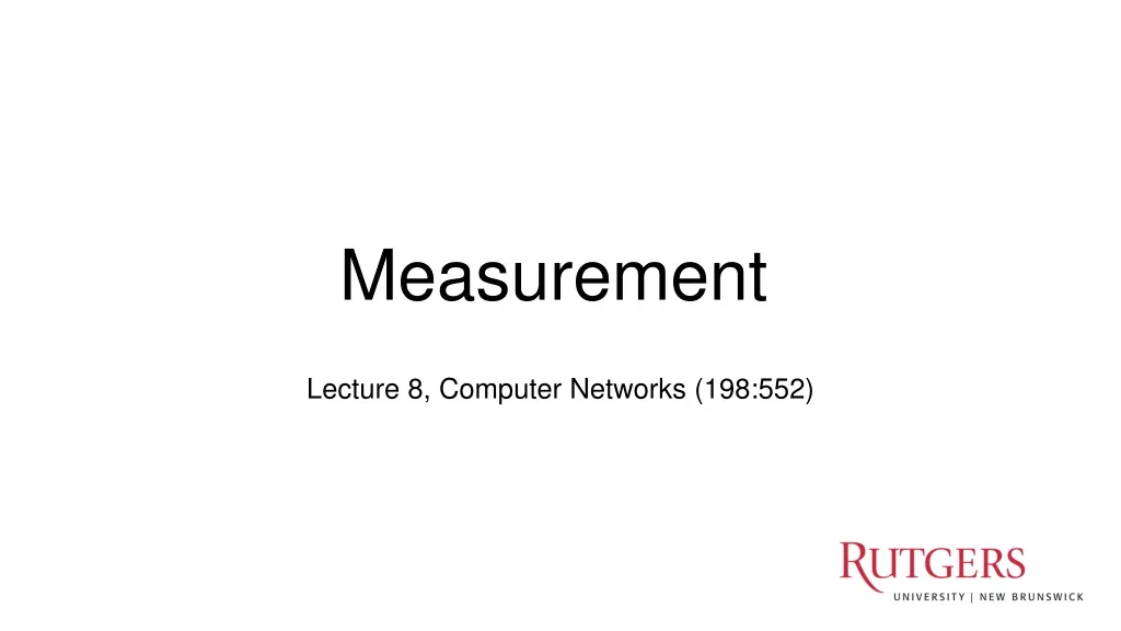 PPT - Lecture 8, Computer Networks (198:552) PowerPoint Presentation ...