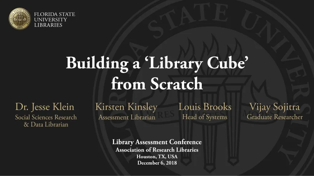 building a library cube from scratch n.