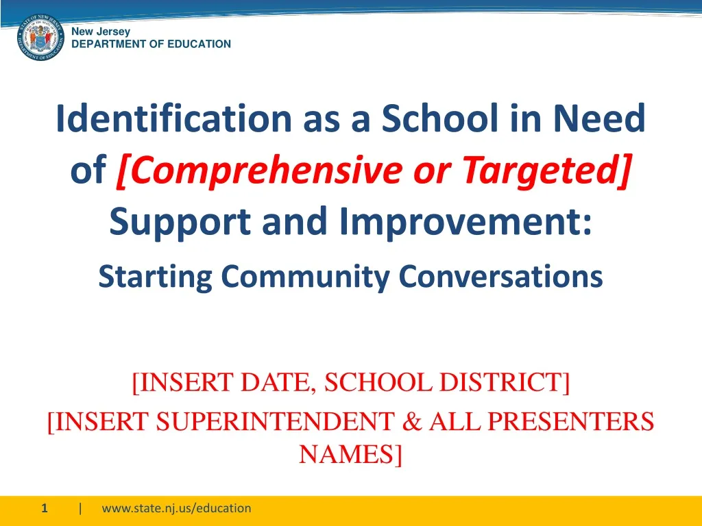 identification as a school in need n.