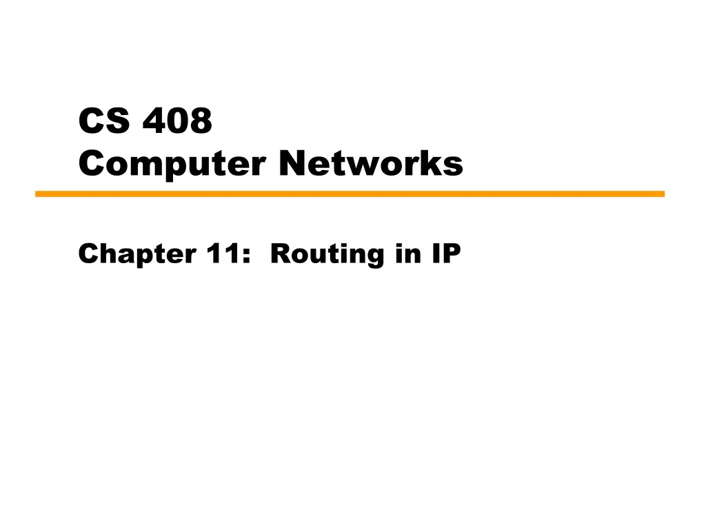 cs 408 computer networks n.