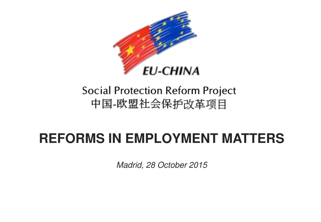 reforms in employment matters madrid 28 october n.