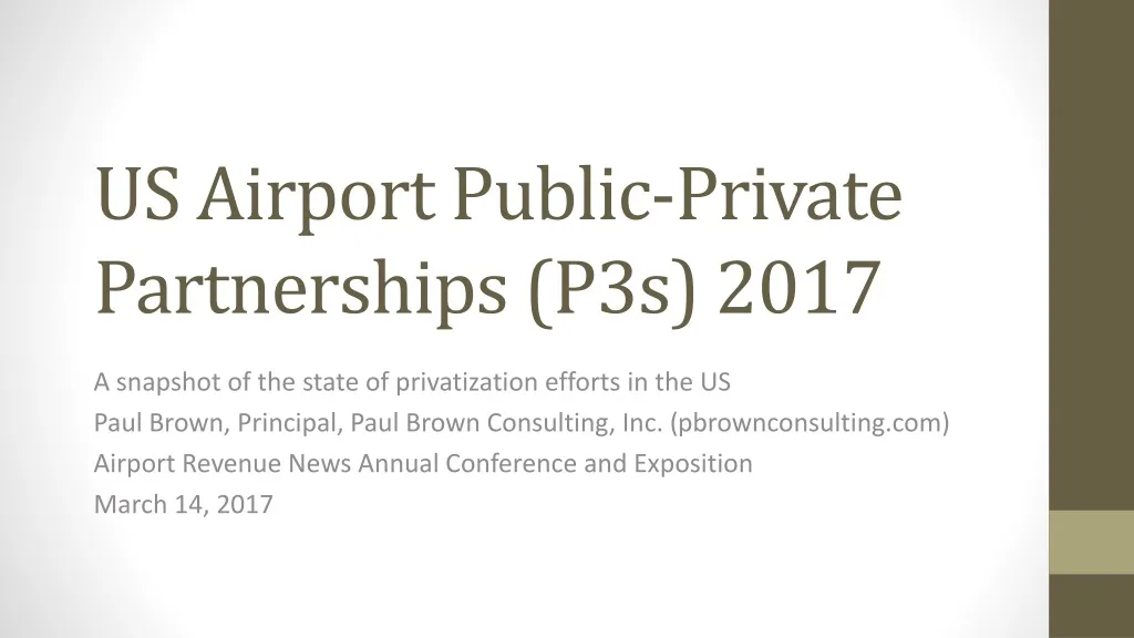 us airport public private partnerships p3s 2017 n.