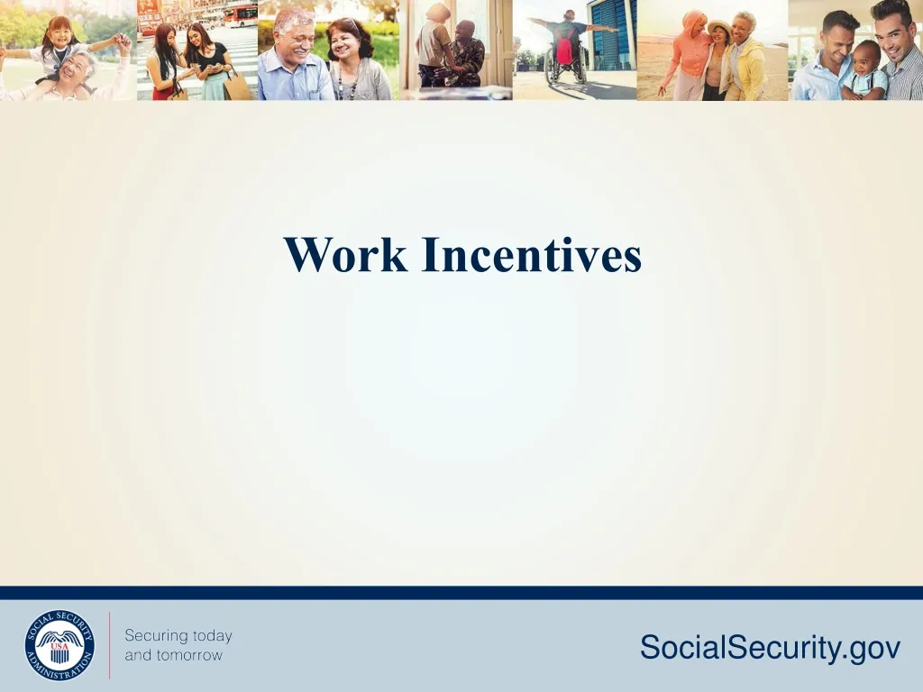 work incentives n.