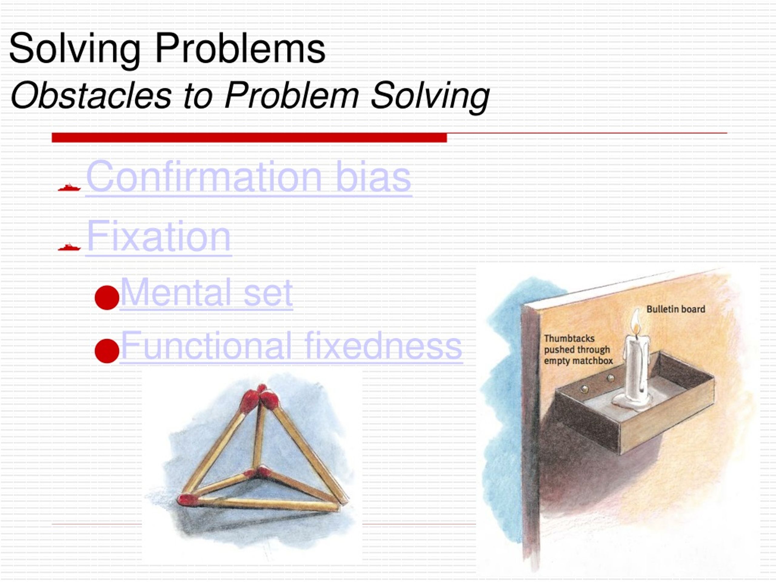 problem solving fixedness definition